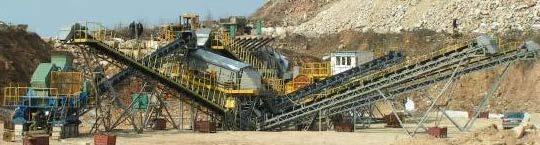 Crushing sorting plant